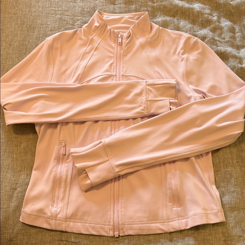 Lululemon cropped define jacket. Light pink.